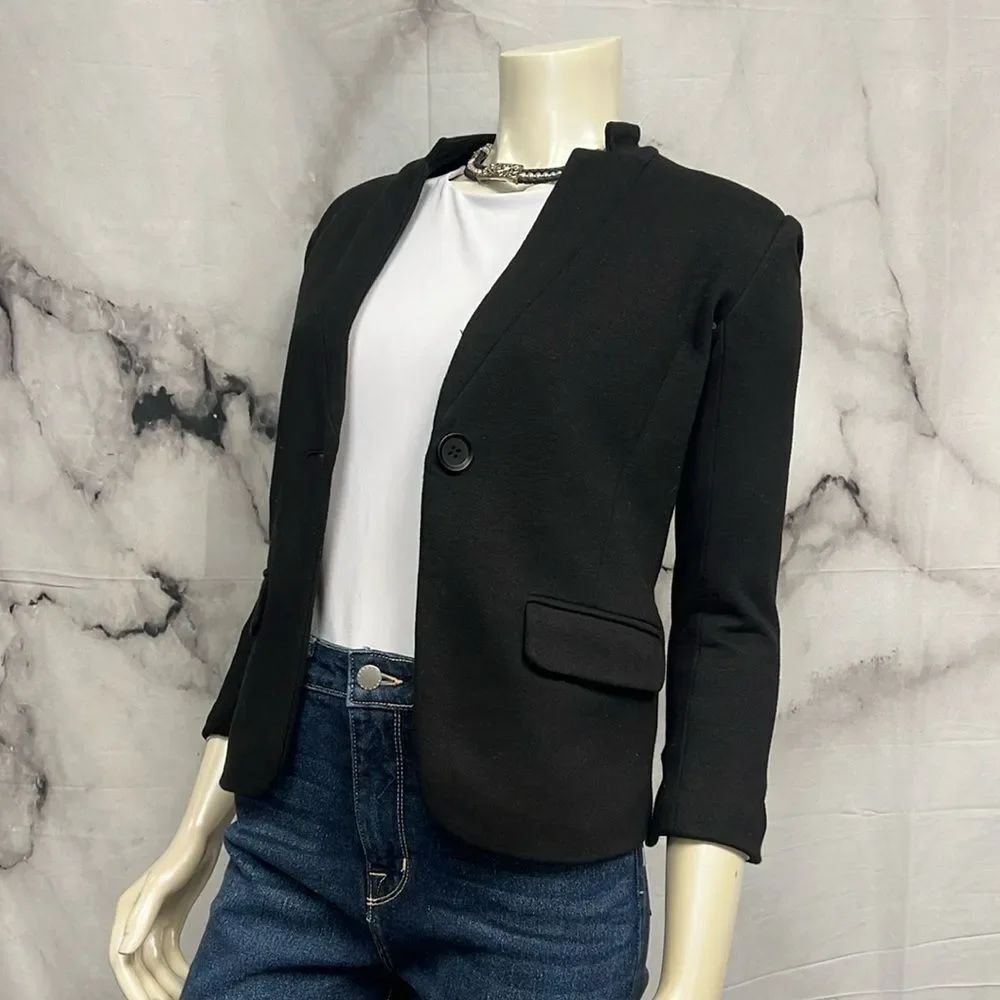 *Olivia Moon black 34 sleeve blazer